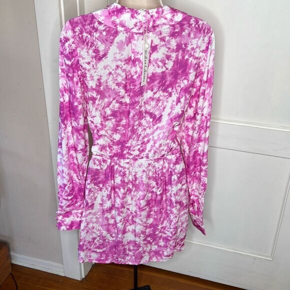 For Love & Lemons Devon Shirt Dress Pink Nwt Size Medium - Picture 9 of 10